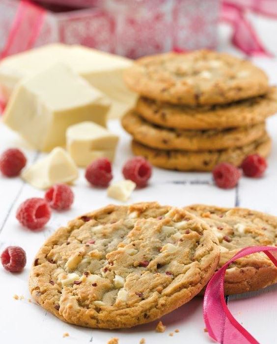 Cookies Rubia Frambuesa con Chip Blanco - 75 gr. Higienizada. - atlanta