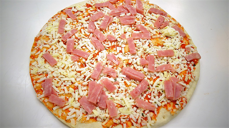 Pizza Jamon York y Queso 400gr 27cm